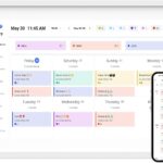 10.1 Inch Smart Digital Calendar Planner & Chore Chart, IPS HD Touchscreen Interactive Display, Smart Family Planner, Digital Picture Frame for Seamless Scheduling – Share Photos/Videos via App