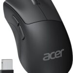 acer Wireless Mouse, 1200 DPI Computer Mouse for Laptop with 2.4GHz USB A Receiver, 5 Buttons Compatible for Windows, macOS, Android (Black)