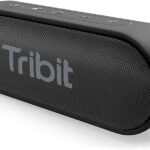 Tribit XSound Go Bluetooth Speaker, 16W Portable Wireless Speaker with Loud Sound, 24H Playtime, IPX7 Waterproof, Custom EQ, XBass, BT5.3, TWS Pairing, Type-C, Outdoor/Home/Travel/Beach/Shower (Black)