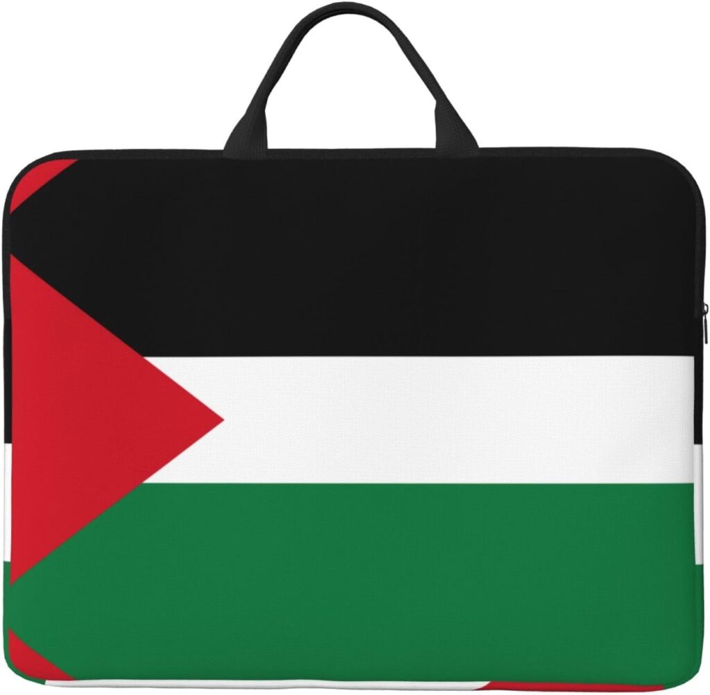 Flag of the State of Palestine Printed Laptop Sleeve – (16.5 x 12.2 inches) Shockproof Portable Laptop Sleeve