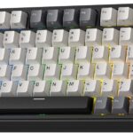 RK ROYAL KLUDGE L75 Gasket Mount Mechanical Keyboard w/Knob/Macro Keys & Touchable Nameplate, Tri-Mode 75% TKL Wireless Keyboard BT/2.4G/USB-C, Hot Swappable, Pro Software, Massive 8000mAh Battery