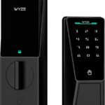 Wyze Palm Lock, Smart Door Lock with Palm Vein Recognition, Keyless Entry Smart Locks for Front Door, Keypad, Auto Lock, Dual Battery, Wi-Fi, Works with Alexa & Google, BHMA, IP53, Mechanical Key