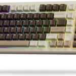 iLovBee B98 Creamy Keyboard with Number Pad, RGB Wireless Gaming Keyboard w/Knob, Bluetooth/2.4Ghz/USB Wired Full Size Mechanical Keyboards for Win/Mac, Gasket Hot Swappable Linear Switches