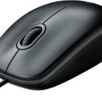 Logitech B100 Wired Mouse for Computer and Laptop, USB Corded Mouse, Right or Left Hand Use – Black