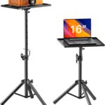 AMADA Projector Stand, Laptop Stand with Adjustable Height 22 to 36 inch, Heavy Duty Projector Mount as DJ Racks, Portable Projector Tripod Stand, Tall Floor Stand for Office, Home, Stage or Studio