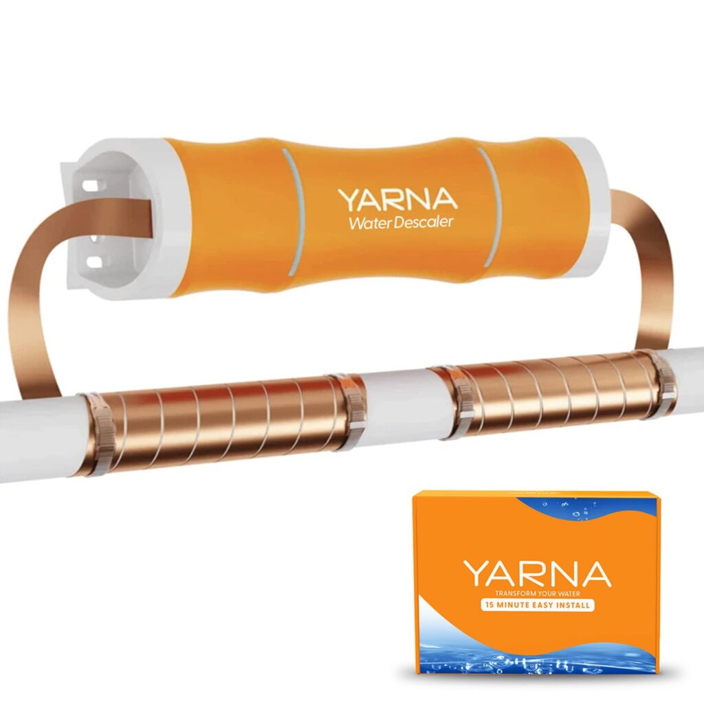 YARNA Capacitive Electronic Water Descaler Whole House Solution – No-Salt Softener System, Reduces Limescale Effects and Mineral Buildup, Compatible with Pipes Up to 1 Inch, Model CWD24