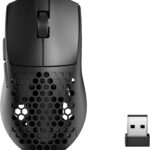 Redragon M725 Honeycomb Shell Gaming Mouse Wireless, Ultra Lightweight 49g, 8000 DPI Tri-Mode BT5.1/2.4GHz/Type-C Wired Gamer Mouse with 2 Side Buttons, Macro Programmable for PC/Mac/Laptop, Black