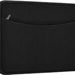 Laptop Sleeve Case 14 inch, Shockproof Protective Laptop Cover Briefcase Carrying Computer Bag with Accessory Pocket Portable Computer Sleeve for 14″ MacBook, HP, Dell, Lenovo, Acer, Black