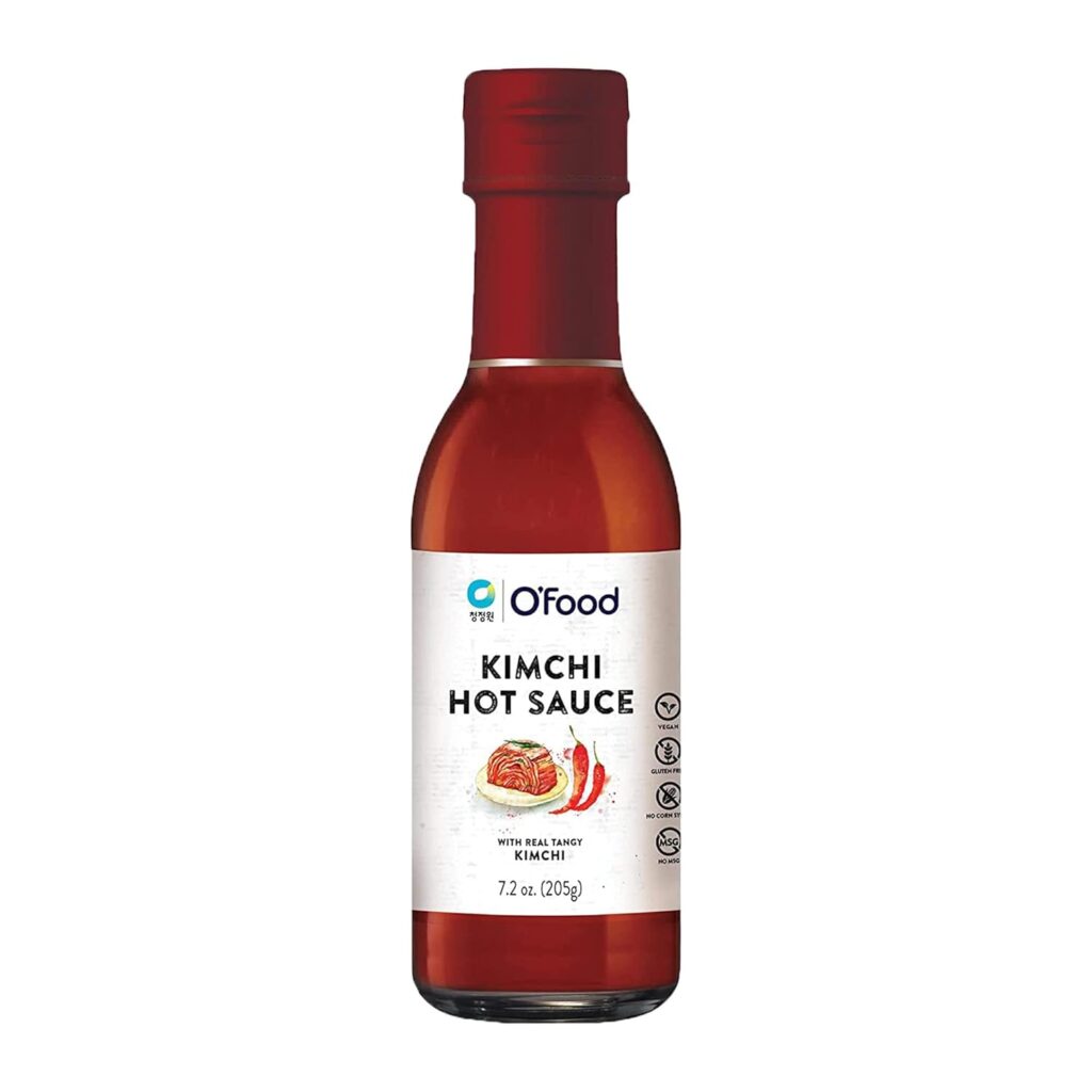 O’food Korean Hot Sauce Variety – [Gochujang] – Authentic Korean Condiment for Cooking, Dipping, BBQ, Noodles & More | Bold, Spicy & Tangy Flavors in Glass Bottle (1 Pack, Kimchi)