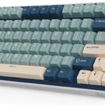 RK ROYAL KLUDGE R75 Wireless Mechanical Keyboard, 75% Percent Custom Gaming Keyboard Gasket Mount RGB Backlit with Knob & PBT Keycaps, BT5.1/2.4GHz/USB-C, Hot Swappable Cream Switch