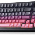 AULA S99 Pro Keyboard, Wireless Keyboards with Media Knob Custom RGB Backlit, 3-Modes BT/2.4G/USB-C Membrane Gaming Creamy Keyboard for Windows/MAC/PC Gamer – Black Pink