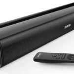 Saiyin Sound Bar,17 inch Sound Bar for Smart TV with Bluetooth 5.3/Optical/AUX Connection, Soundbar for TV/PC/Gaming/Projectors,Wall Mountable & Ultra Compact Design