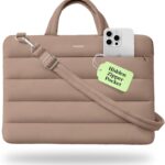 Vandel 15-16 inch Laptop Carrying Case Sleeve with Strap, Shoulder Bag with Handle, 16 in Laptop Computer Bag for Women, MacBook Air 15 Inch Carrying Case, MacBook Pro 16, 15.6 in HP, Dell Messenger