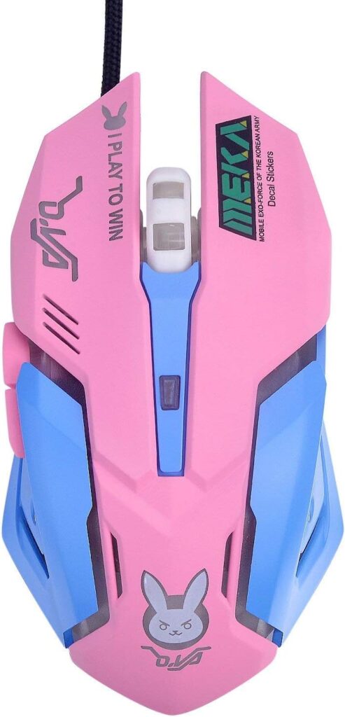 OW Mouse Breathing LED Backlit Gaming Mouse Genji Reaper Wired USB Computer Mouse for PC& Mac E-Sports Gamers