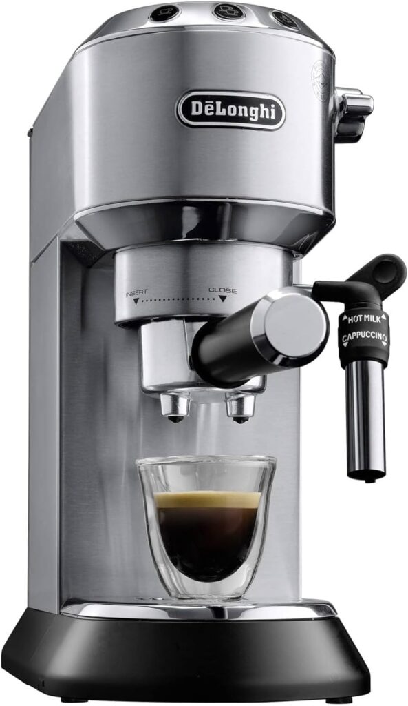 De’Longhi EC685M Dedica Deluxe Automatic Espresso Machine,35 oz, 1, Metallic