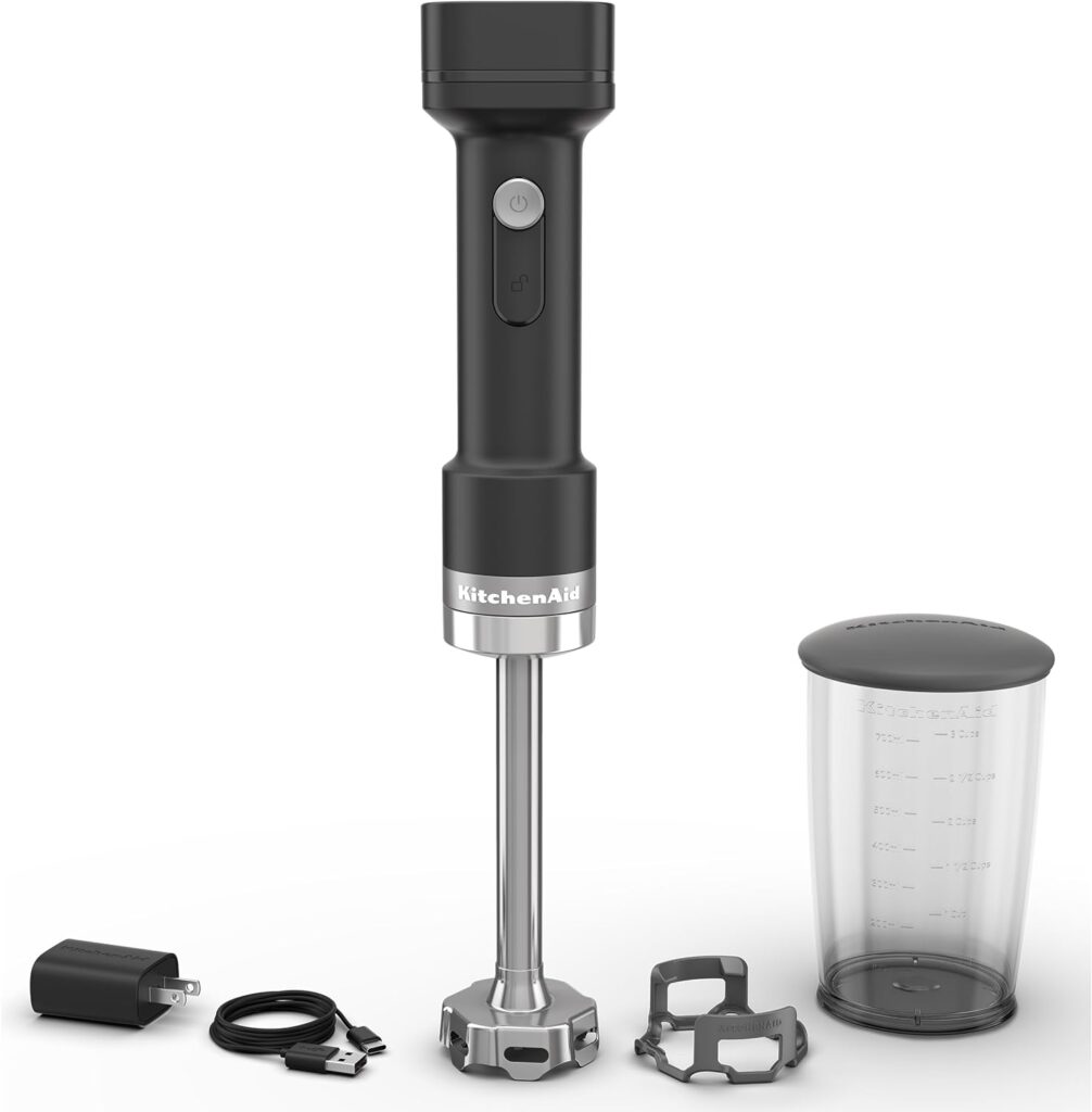 KitchenAid Go Cordless Hand Blender – battery included, KHBRV71, Black Matte