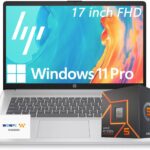 HP 17 Business Laptop 2025/2026 Edition, 17.3″ FHD IPS Display, AMD 7000 Series Ryzen Processor (Beats Intel i7-1355U), Copilot Key, 32GB RAM, 1TB SSD, HDMI, Wi-Fi 6, Windows 11 Pro, WOWPC USB