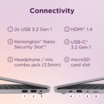 Lenovo 15.6″ FHD Chromebook-Intel Quad-Core N4120(> N4020) 4GB RAM,128GB Storage,(64GB eMMC+64GB SD Card),Home & Student Laptop,with Privacy Camera,Wi-Fi6,HDMI1.4,Chrome OS,Artic Grey