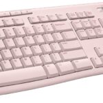 Logitech MK270 Wireless Keyboard and Mouse Combo for Windows, 2.4 GHz, 8 Multimedia Keys, PC, Laptop, Wireless Keyboard Compact Mouse Combo – Rose