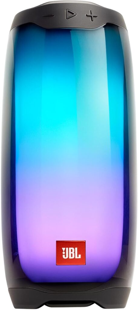 JBL Pulse 4 – Waterproof Portable Bluetooth Speaker with Light Show – Black