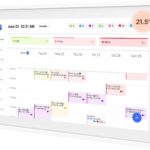21.5 Inch Smart Digital Calendar, Wall Electronic Calendar, 1920 * 1080 IPS Full HD Touch Screen Display for Family Meal Planner Support – Streamline Household Organization