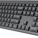 Arteck 2.4G Wireless Keyboard Ultra Slim Full Size Keyboard with Numeric Keypad and Media Hotkey for Computer/Desktop/PC/Laptop/Surface/Smart TV and Windows 11/10/ 8/7