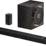 ULTIMEA 5.1.4ch Sound Bar with Dolby Atmos, Wireless Surround Sound System for TV with 2 Surround Speakers, Sound Bar for Smart TV with 8″ Subwoofer for Home Theater, BT 5.4, HDMI eARC, Skywave X50