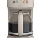 bella 12 Cup Programmable Coffee Marker, Reusable Dishwasher Safe Accessories, Easy LCD diaply, Auto Shutoff, 900 watt, Oatmilk