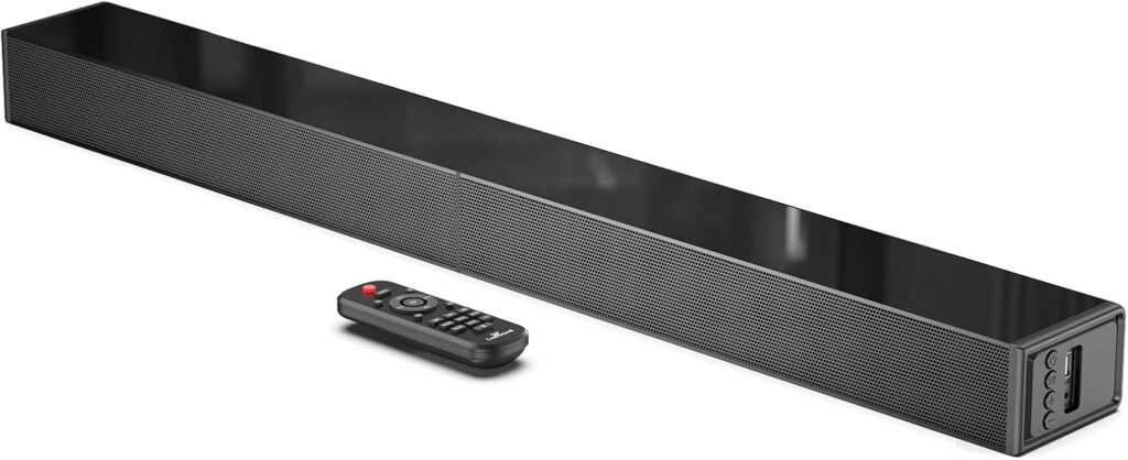 Sound Bar for TV, Surround Sound System, TV Speaker Soundbar with Bluetooth/HDMI ARC/Optical/AUX/USB, 31 Inch