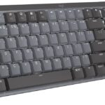 Logitech MX Mechanical Wireless Illuminated Performance Keyboard, Tactile Quiet Switches, Backlit Keys, Bluetooth, USB-C, macOS, Windows, Linux, iOS, Android, Metal, Graphite