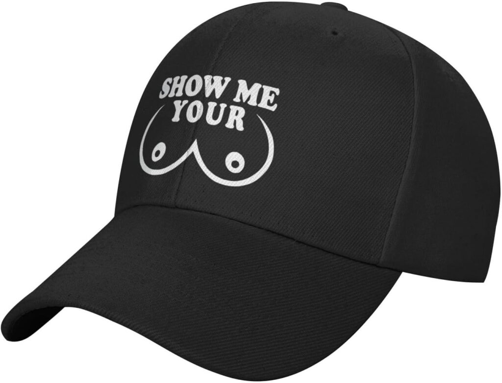 Baseball Cap Adjustable Fashion Uv Protection Show-Me-Your-Boobs Caps Unisex