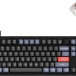 Keychron V3 Wired Custom Mechanical Keyboard Knob Version, TKL QMK/VIA Programmable with Hot-swappable Keychron K Pro Brown Switch Compatible with Mac Windows Linux Carbon Black (Non-Transparent)