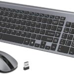 LeadsaiL Wireless Keyboard and Mouse Combo, Wireless USB Mouse and Computer Keyboard Set, Compact and Silent for Windows Laptop, Desktop, PC