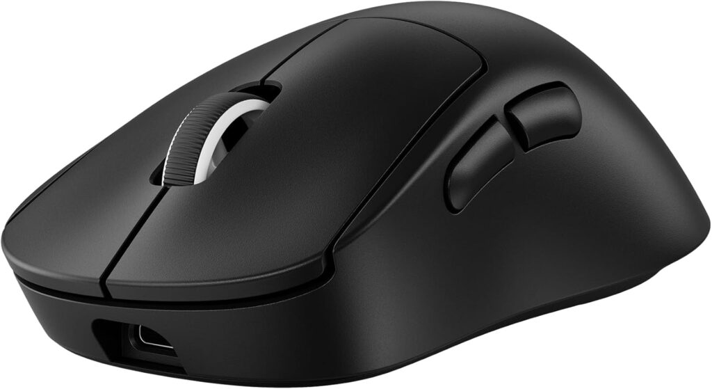 Logitech G PRO X Superlight 2 DEX Wireless Gaming Mouse, 60g pro-Grade Right-Handed Mouse with 5 programmable Buttons, USB-C Charging, 44k DPI Sensor, up to 8 kHz Polling for PC/Mac – Black
