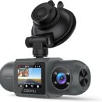 COOAU D30S 4K Dash Cam with GPS Wi-Fi, Front and Inside Dual 2.5K 1080P, Uber Car Camera with Infrared Night Vision, Supercapacitor, 4 IR LEDs, G-Sensor, Parking Mode, Loop Recording