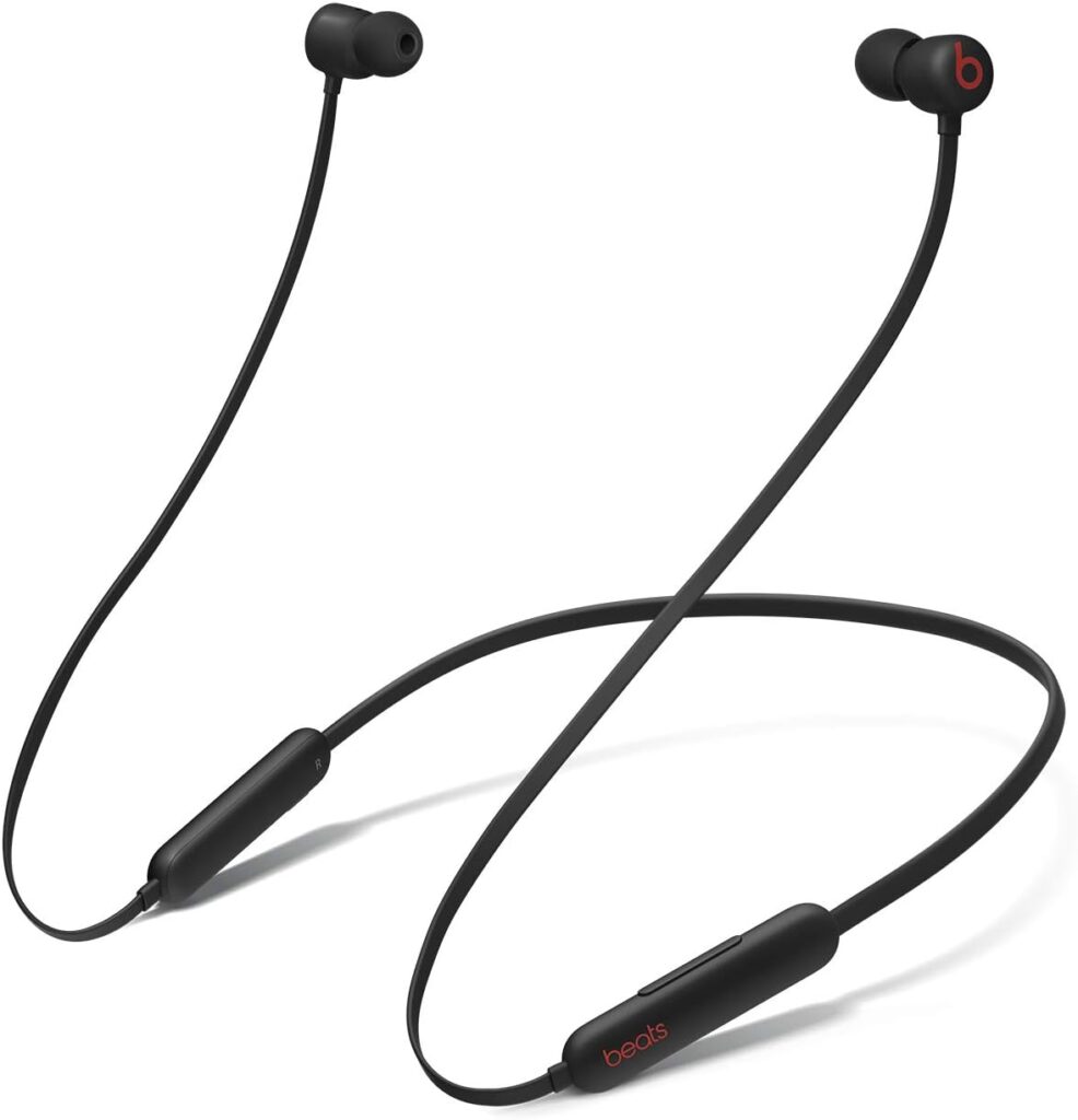 Beats Flex Wireless Earbuds – Apple W1 Headphone Chip, Magnetic Earphones, Class 1 Bluetooth, 12 Hours of Listening Time, Built-in Microphone – Black