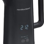 Hamilton Beach Digital Temperature Control Electric Tea Kettle, Hot Water Boiler & Heater 1.7L, 5 Preset Modes + Keep Warm, Fast Boil 1500 Watts, BPA Free, Cool-Touch Exterior, Black (41033)