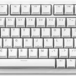 YUNZII B75 Mechanical Keyboard,75% Layout with Knob,Hot Swappable RGB Backlit Gasket Mounted, Creamy Typing, Double-Shot PBT Keycaps,Cherry Profile,for Win/Mac (White, Milk V2 Linear Switch)