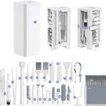 32-in-1 Electronics Cleaning Kit – Keyboard, Phone, Computer & Laptop Cleaner Kit – Compatible for MacBook, AirPods & iPhone Charger Port Cleaning Tool – Tech Gadget Cleaner – White