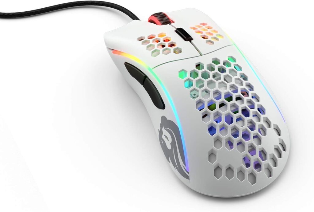 Glorious Model D Gaming Mouse, Matte White (GD-White) (Renewed)