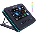 VSDINSIDE Macro Keypad, Stream Controller Deck Gaming Streaming Shortcut Keyboard, 18 Programmable Keys Customizable Visual AI Pad USB Soundboard for OBS, YouTube, Desk Office Setup, Laptop, PC, Mac