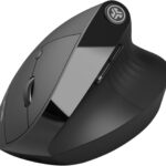 JLab JBuds Ergonomic Vertical Mouse, Reduce Strain, Connect Via Bluetooth or USB Wireless Dongle, Multi-Device Toggle Up to Three Devices, Custom User Profiles, Adjustable Tracking, Rechargeable