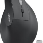 acer Ergonomic Mouse Wireless, Adjustable DPI Vertical Mouse 1000/1200/1600 with 6 Buttons, Rechargeable Ergo Mice with 2.4GHz USB Receiver for Computer, Laptop, PC, iMac and Desktop