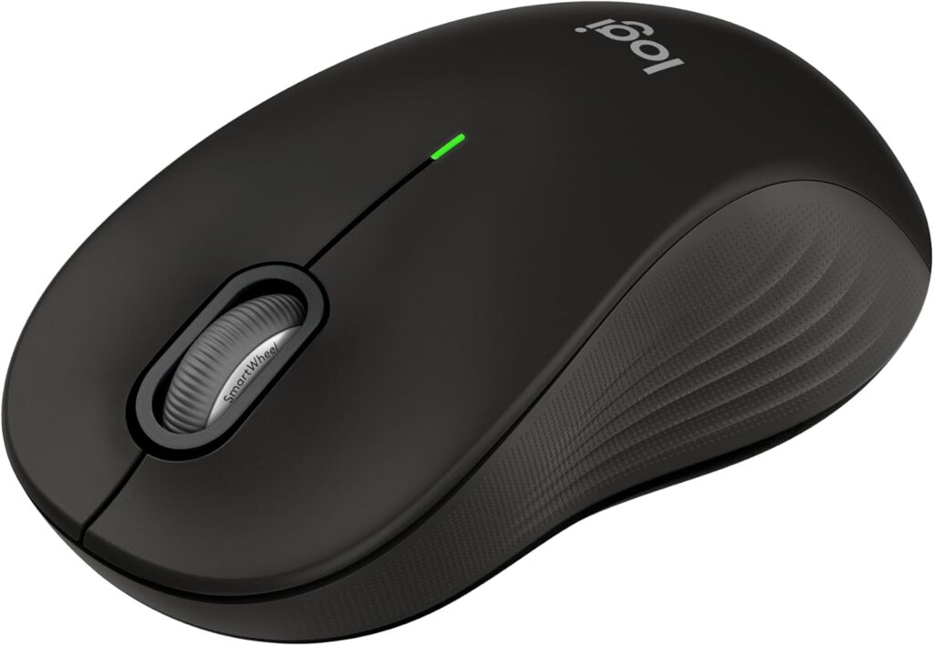 Logitech Signature M550 L Full Size Wireless Mouse – for Large Sized Hands, 2-Year Battery, Silent Clicks, Bluetooth, Multi-Device Compatibility – Black