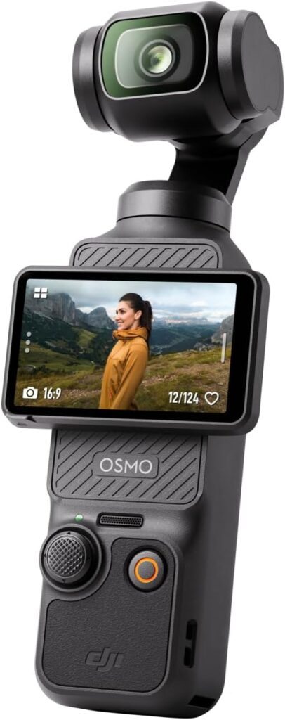 DJI Osmo Pocket 3, Vlogging Cameras with 1” CMOS & 4K/120fps Vlog Camera, 3-Axis Stabilization, Fast Focusing, Face/Object Tracking, Digital Vlogging Camera for YouTube