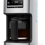 COWSAR 14-Cup Coffee Maker, 24-Hour Programmable Coffee Brewer, Keep Warm, Drip Free, Washable Filter, Stainless Steel, Silver