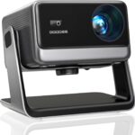 GooDee Video Projector With Wifi And Bluetooth, Smart Movie System/ Dolby Audio/ Auto Focus & Keystone Portable Projector, 4k Video Decode & 1080p Native For Home Theater / Outdoor