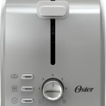 Oster 2-Slice Toaster with Extra Wide Slots, Bagel Toaster, Stainless Steel