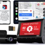 Cobra Smart Dual View Front and Rear Dash Cam (SC 250R) – True 4K Resolution, 360 Alerts, Parking Live View, Incident Reports, Emergency MayDay, 32 GB SD Card Included, CarPlay & Android Auto