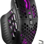 SOLAKAKA SM809 Pro Wireless Gaming Mouse for MMO,24000 DPI,16 Programmable,RGB PC Gaming Mice,Black